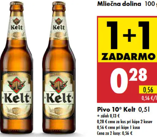 Pivo 10° Kelt plechovka