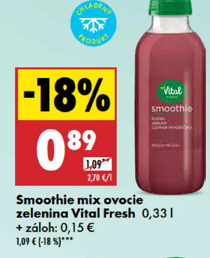 Vital Fresh Smoothie mix ovocie zelenina