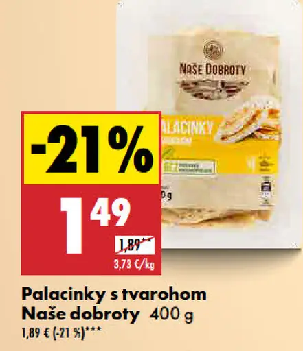 Palacinky s tvarohom