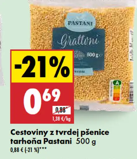 Pastani cestoviny z tvrdej pšenice tarhoňa