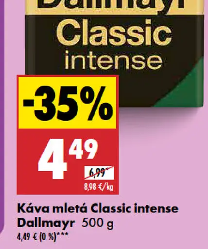 Káva mletá Dallmayr classic intense