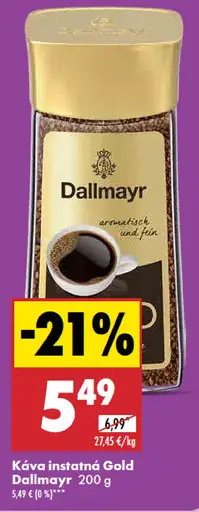 Dallmayr Gold Káva instantná