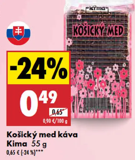Kima Košický med kávový