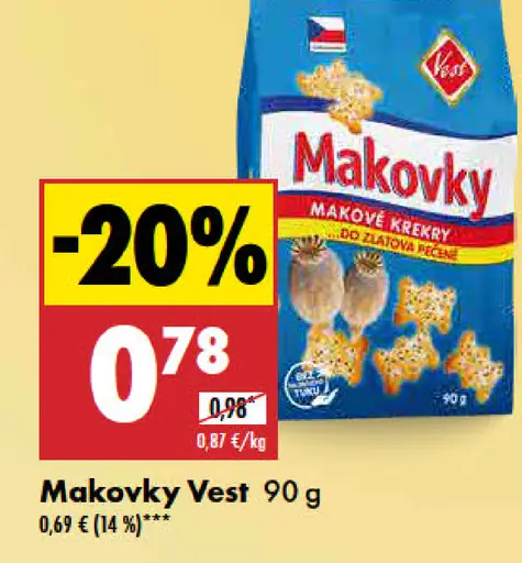 Makovky makové krekry