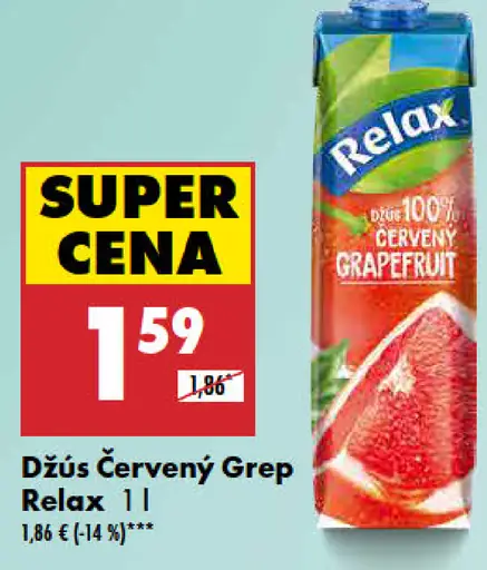 Džús Červený grep Relax