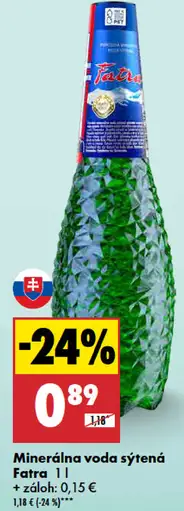 Fatra Prírodná minerálna voda sýtená