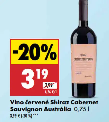 Shiraz Cabernet Sauvignon Austrália Vino červené