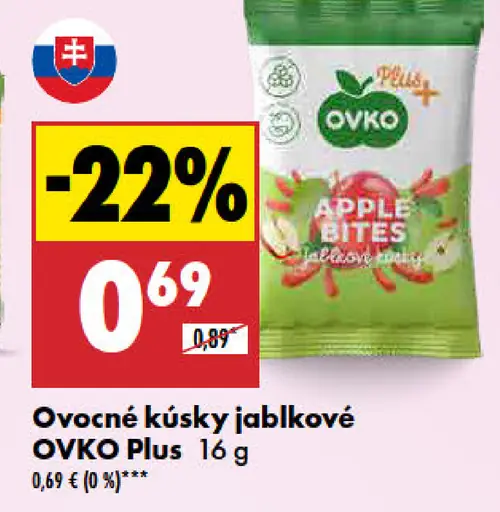 Ovko Ovocné kúsky jablkové