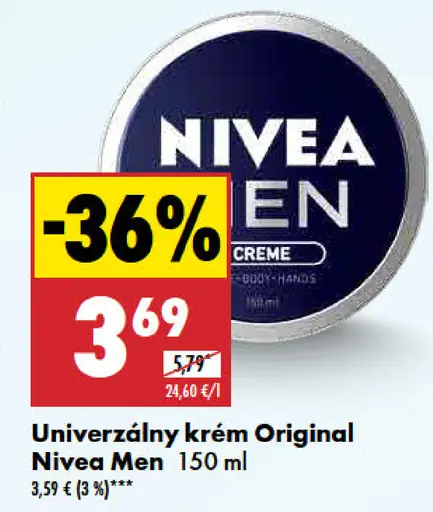 Nivea Men Univerzálny krém Original