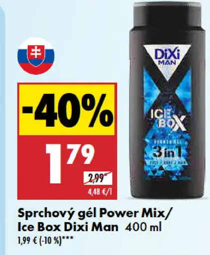 Sprchový gél Power Mix/Ice Box Dixi Man
