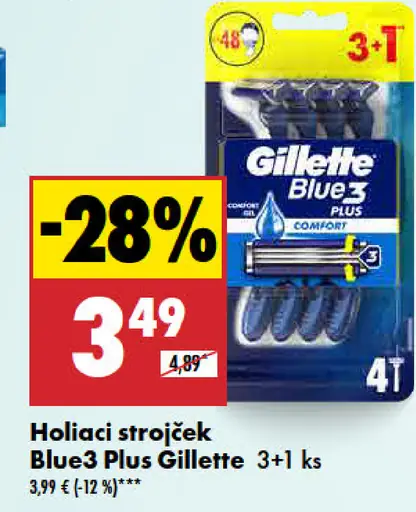 Holiaci strojček Blue3 Plus Gillette