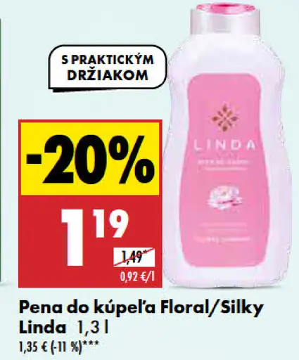 Floral Silky Linda pena do kúpeľa