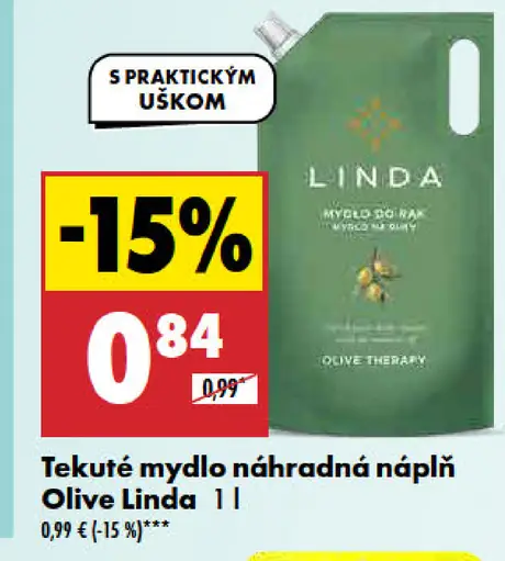 Olive Linda tekuté mydlo náhradná náplň