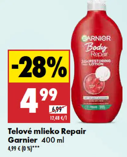 Repair Garnier telové mlieko