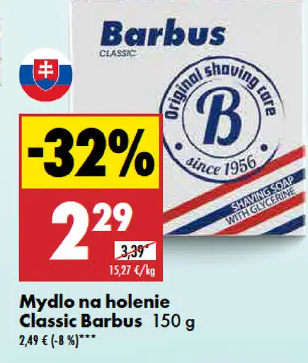 Classic Barbus mydlo na holenie