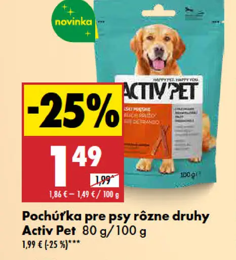 Activ Pet Pochúťka pre psy rôzne druhy
