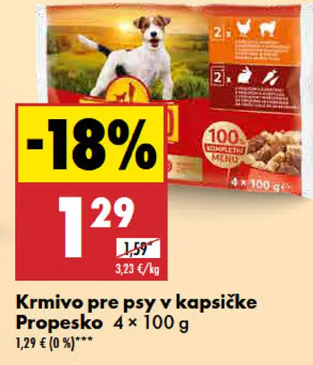 Propexsco Krmivo pre psy v kapsičke