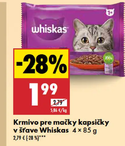 Whiskas Krmivo pre mačky kapsičky v šťave
