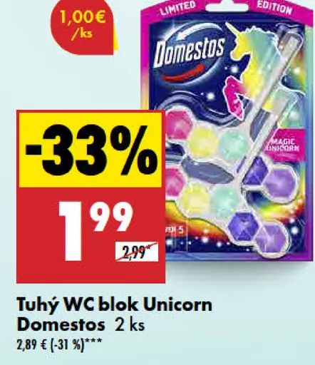 Domestos Tuhý WC blok Unicorn