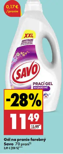 Savo Gél na pranie farebný