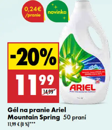 Ariel Gél na pranie Mountain Spring