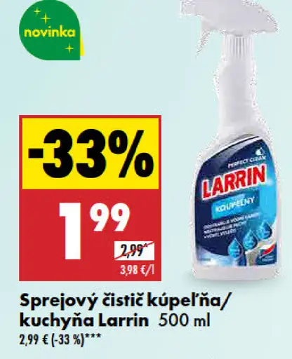Larrin Sprejový čistiť kúpeľňa/kuchyňa