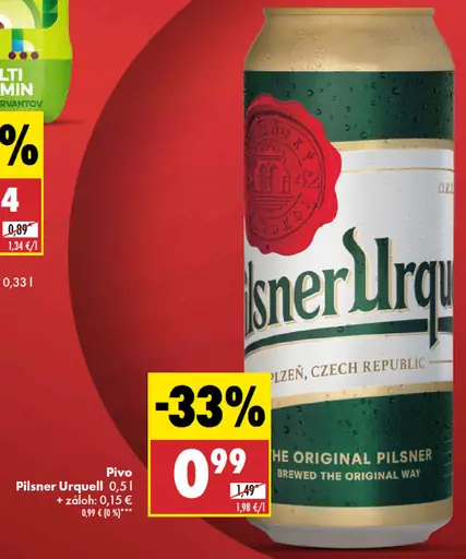 Pilsner Urquell plechovka