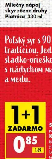 Piatnica Mliečny nápoj skyr