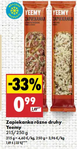 Yeemy Zapiekanka rôzne druhy
