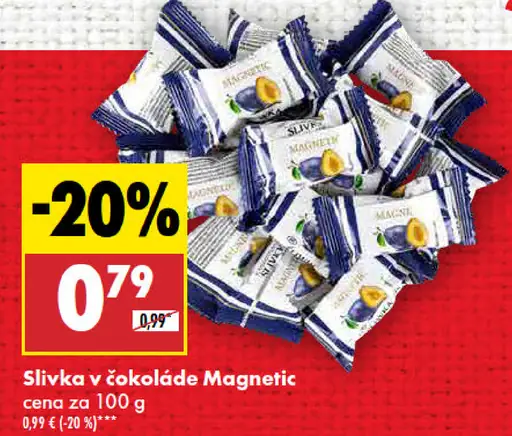 Magnetic Slivka v čokoláde