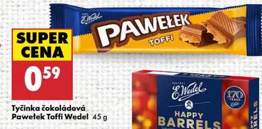 Wedel Tyčinka čokoládová Pawętek Toffi