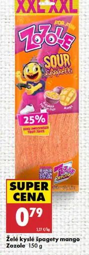 Želé kyslé špagety mango Zozole