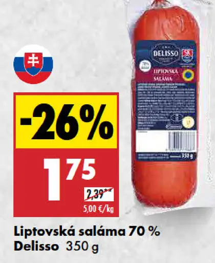 Delisso Liptovská saláma 70%
