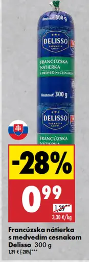 Delisso Francúzska nátierka s medvedím cesnakom