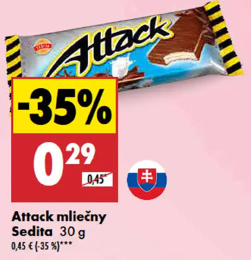 Sedita Attack mliečny