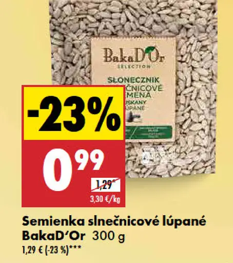BakaD'Or semienka slnečnicové lúpané