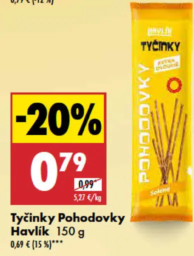 Havlík Tyčinky pohodovky