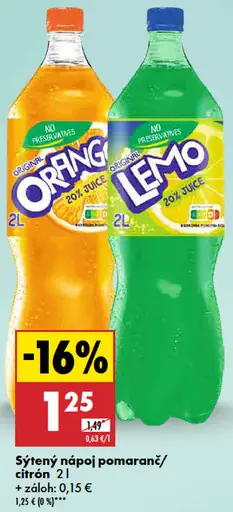 Orangena Sytený nápoj pomaranč