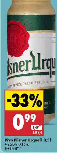 Pilsner Urquell plechovka