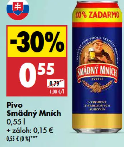 Smädný Mních plechovka