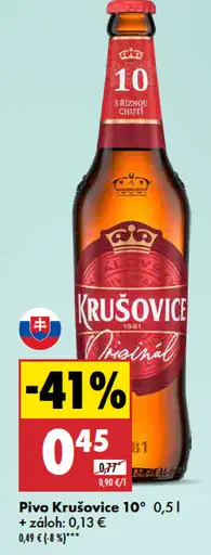 Krušovice 10° plechovka