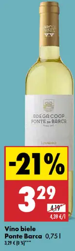 Ponte Barca Vino biele