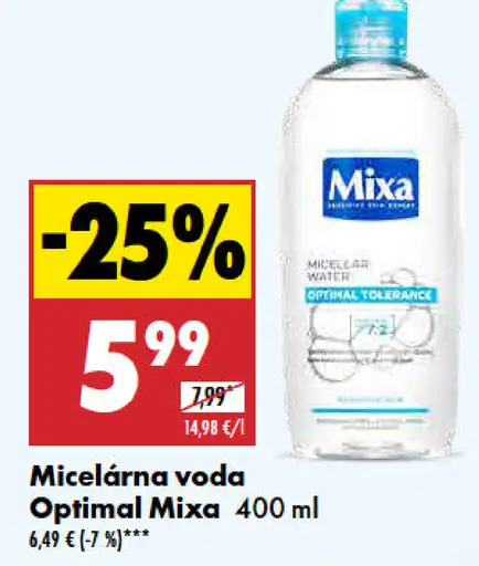 Mixa Micelárna voda Optimal
