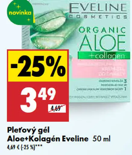 Eveline Pleťový gél Aloe+Kolagén