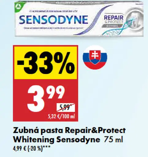 Sensodyne Zubná pasta Repair&Protect Whitening