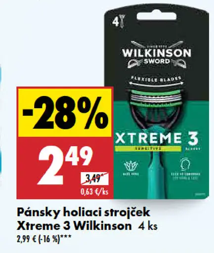 Wilkinson Pánsky holiaci strojček Xtreme 3