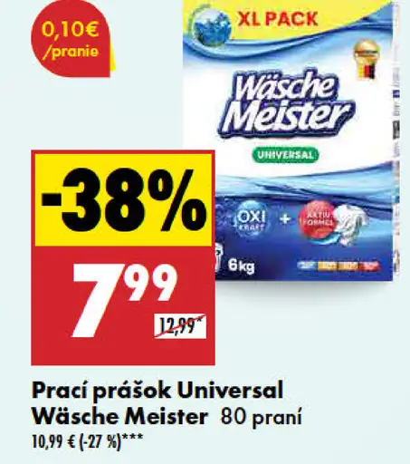 Wäsche Meister Prací prášok Universal