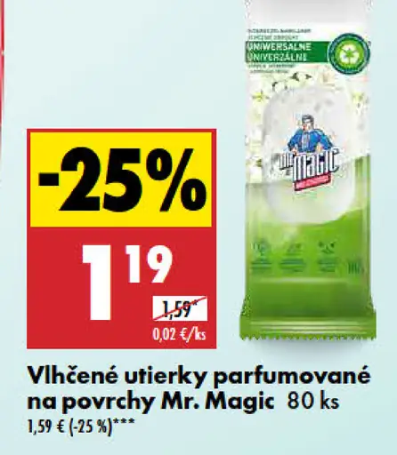 Mr. Magic vlhčené utierky parfumované