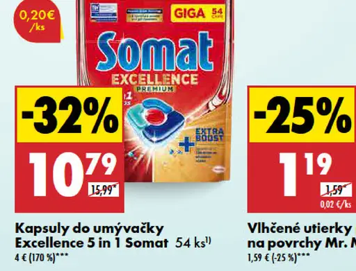 Somat Kapsuly do umývačky Excellence 5 in 1