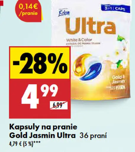 Ultra Kapsuly na pranie Gold Jasmin
